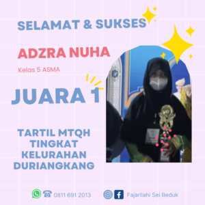 Adzra Nuha-Juara 1